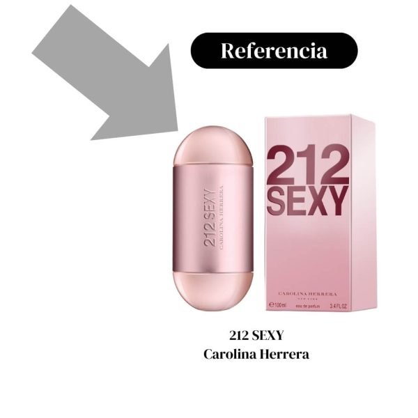 perfume de Amakha Paris de mujer, Pefume de alta fijación, perfume 521 SEXY de Amakha París, 521 Sexy Carolina Herrera