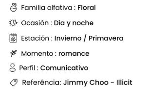 perfume de Amakha Paris de mujer, Pefume de alta fijación, perfume Happiness 15ml15ml de Amakha, Jimmy Choo - Ilícito