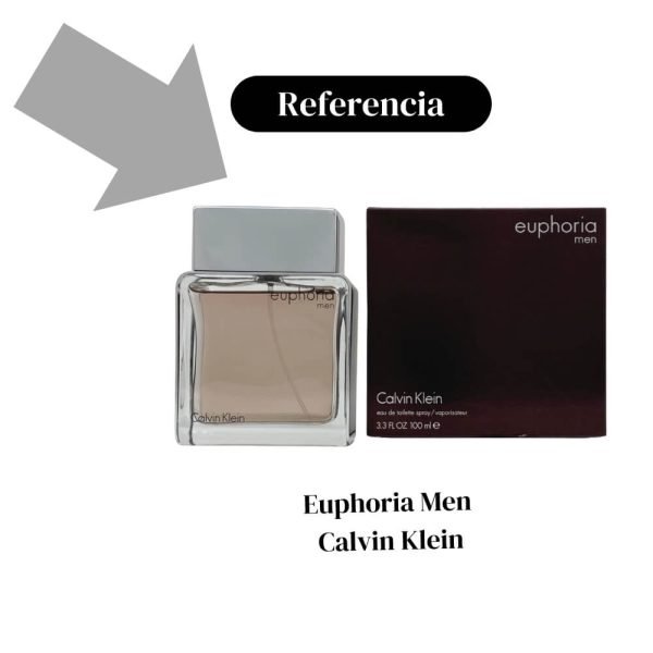 Perfume de hombre de Amakha París, Perfume de Amakha París, Perfume Satisfaction de Amakha París, Perfume de 15ml, Perfume de alta fijación, Euphoria Men - Calvin Klein