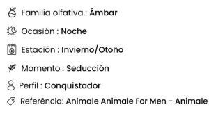 Perfume de Amakha París, Perfume Animals de Amakha París, Perfume de 100ml, Perfume de alta fijación, Perfume de Amakha París de hombre, Animale Animale For Men - Animale