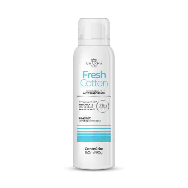 Desodorante Antitranspirante Unissex Fresh Cotton 150ml