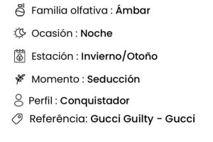 Perfume de hombre de Amakha París, Perfume de Amakha París, Perfume Aphrodisiac de Amakha París, Perfume de 15ml, Perfume de alta fijación, Gucci Guilty - Gucci