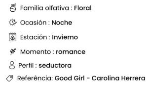 Perfume de Amakha París, Perfume GD de Amakha París, Perfume de 100ml, Perfume de alta fijación, Good Girl - Carolina Herrera--