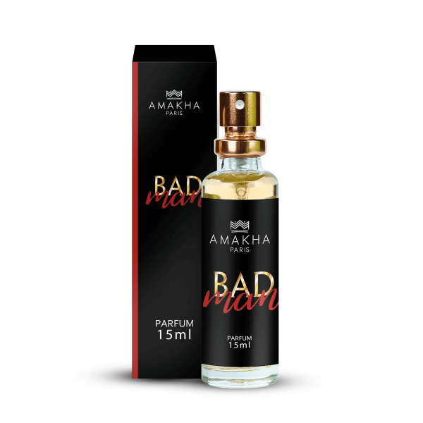 Perfume de hombre de Amakha París, Perfume de Amakha París, Perfume Bad Man 15ml de Amakha París, Perfume de 15ml, Perfume de alta fijación, Bad Boy - Carolina Herrera