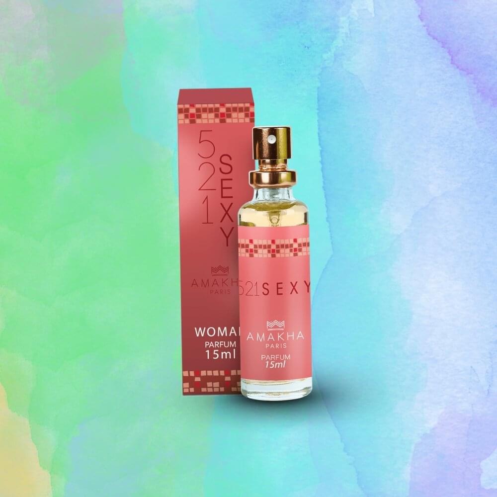 perfume de Amakha Paris de mujer, Pefume de alta fijación, perfume 521 SEXY de Amakha París, 521 Sexy Carolina Herrera