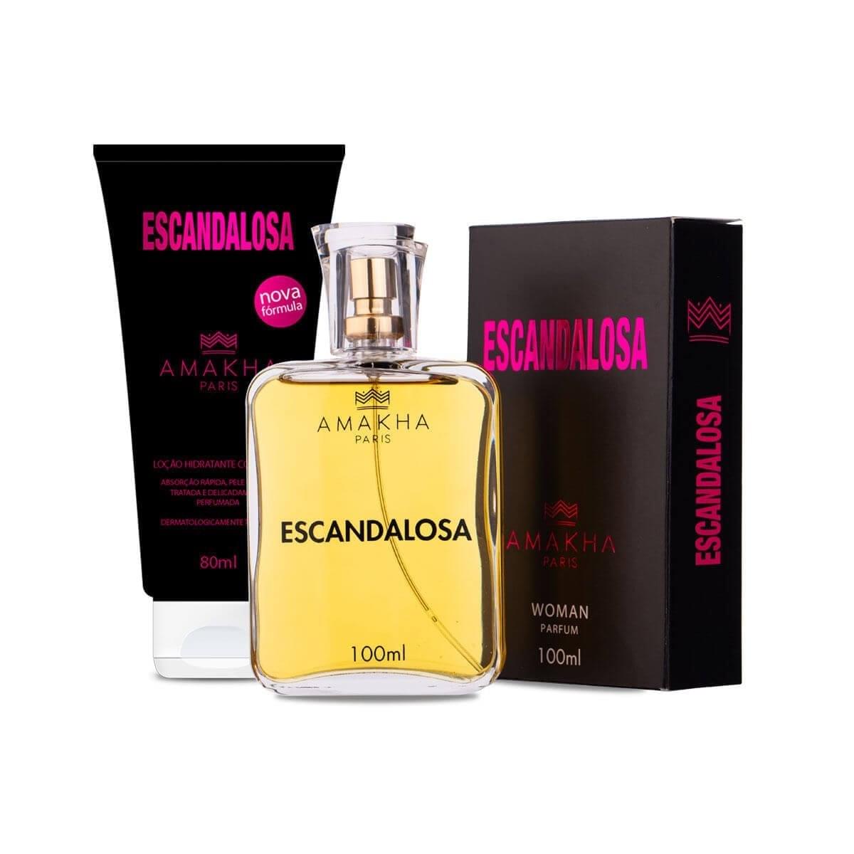 Kit Perfume Mujer Escandalosa 100ml + Hidratante Corporal Escandalosa 80ml