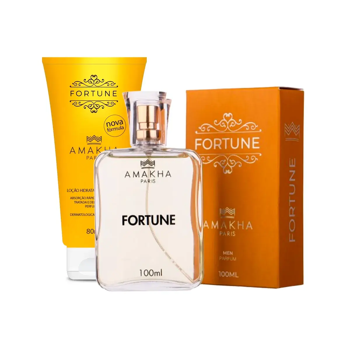 Kit Perfume Hombre Fortune 100ml + Hidratante Corporal Fortune 80ml