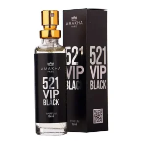 Perfumes de Amakha Paris, 521 Vip Black 15ml, 212 VIP Black- Carolina Herrera, perfumes de alta fijación